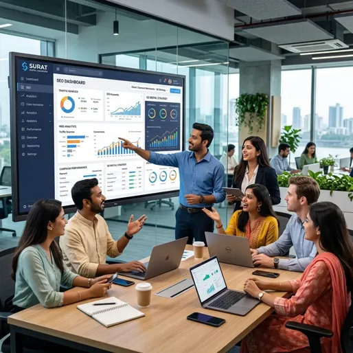 MGwix digital marketing experts in Surat analyzing campaign performance